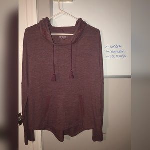 Purple Knit Sweater Top